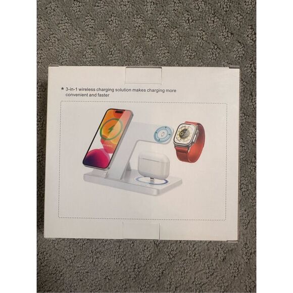 Apple Charging Station for Phone, Watch and AirPods White New In Box - Picture 1 of 4